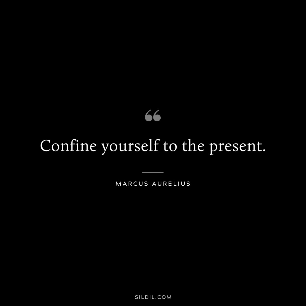 Confine yourself to the present. ― Marcus Aurelius