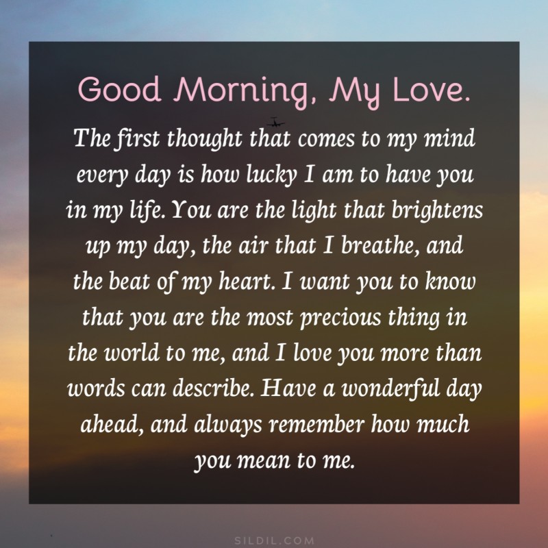 Cute & Sweet Good Morning Paragraphs for Her