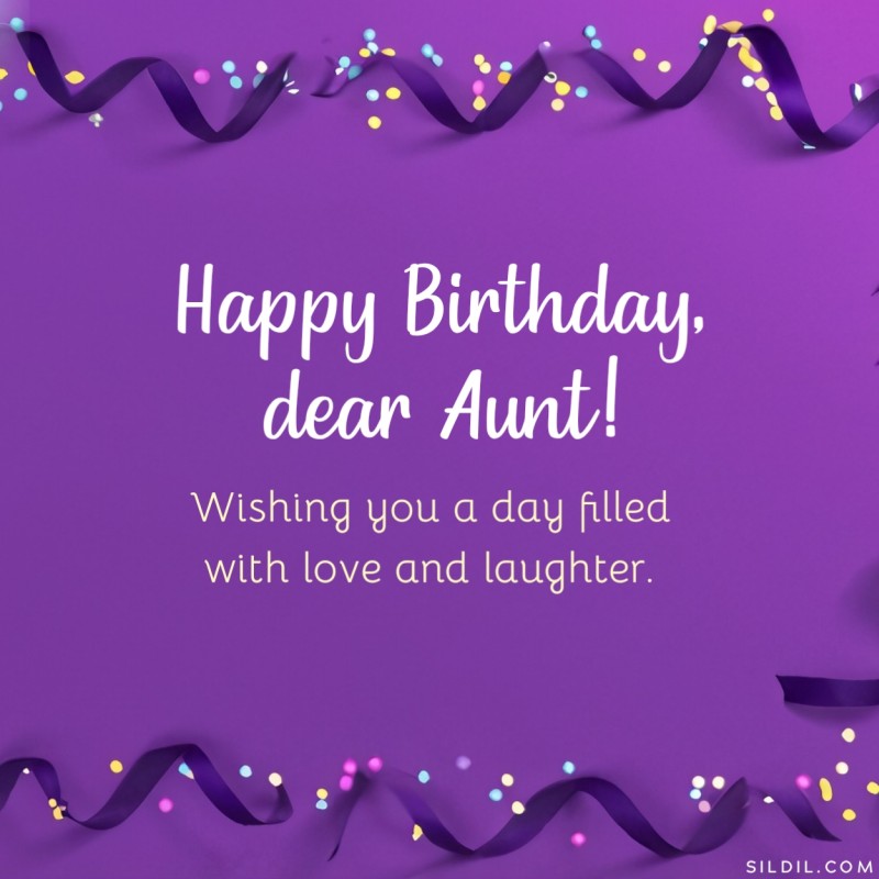 Short & Sweet Birthday Wishes for Aunt