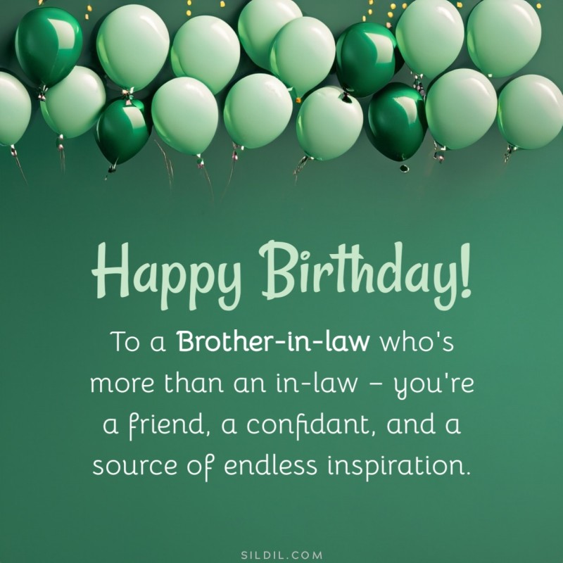 Birthday Message For Brother-in-law