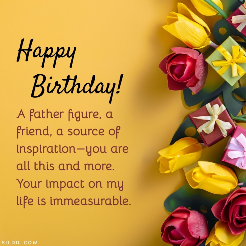 A father figure, a friend, a source of inspiration—you are all this and more. Your impact on my life is immeasurable. Happy birthday, dear guardian.