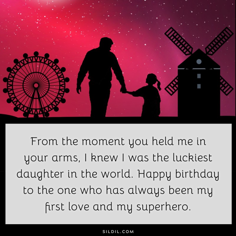 Birthday Wishes For Dad From Daughter