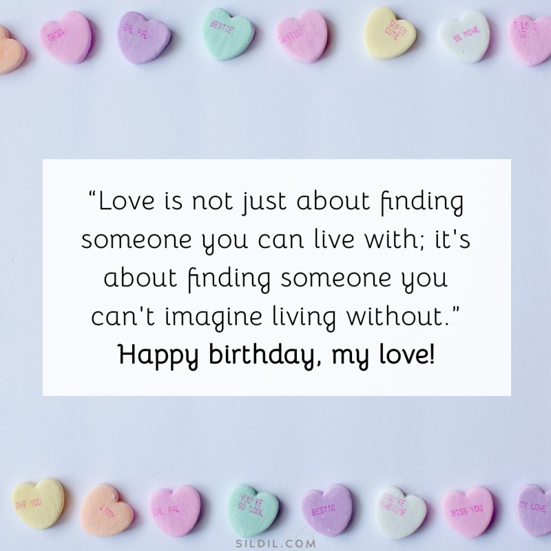 Happy Birthday Love Quotes