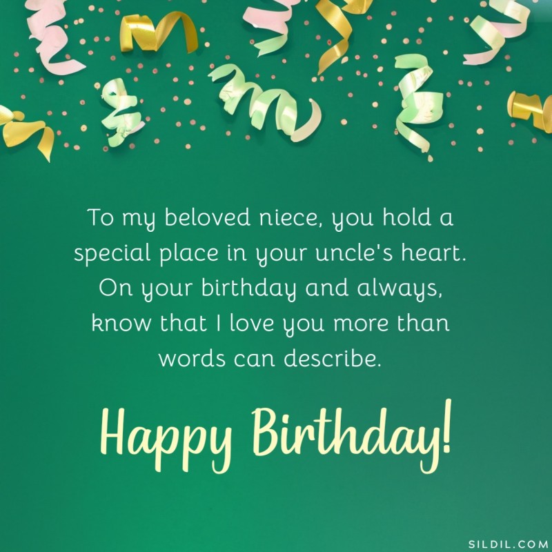 Birthday Wishes for Niece From Uncle