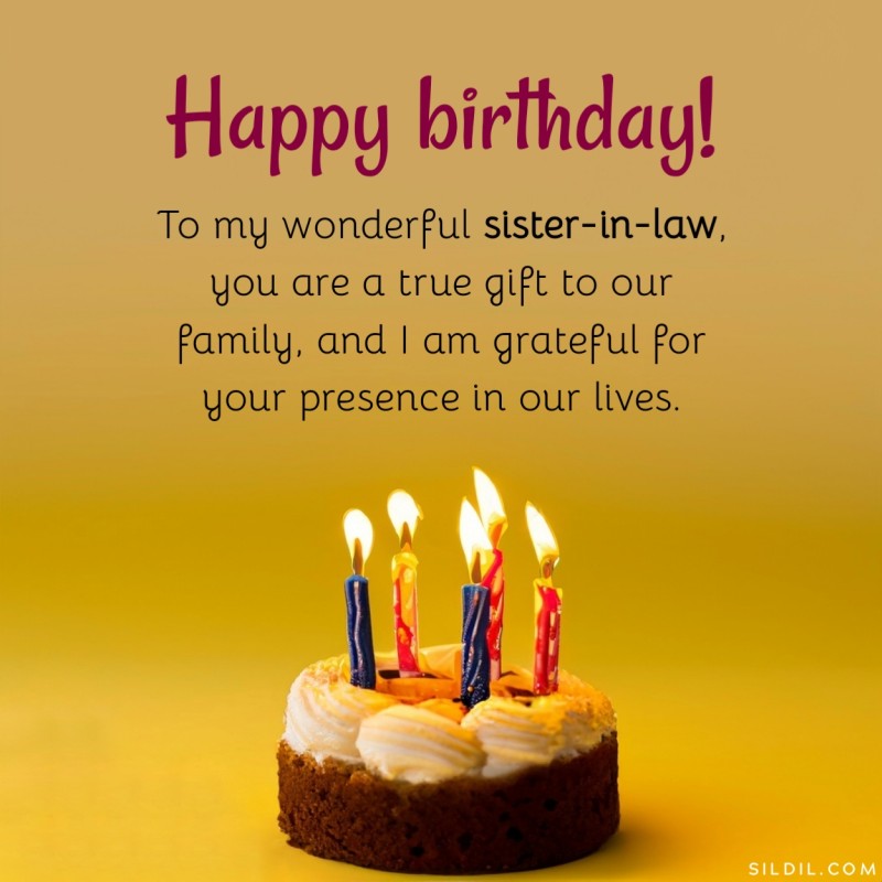 Birthday Quotes for Sister-in-law