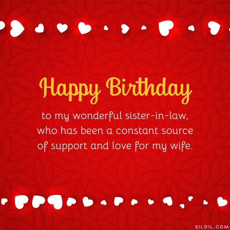 Birthday Wishes For Wife’s Sister