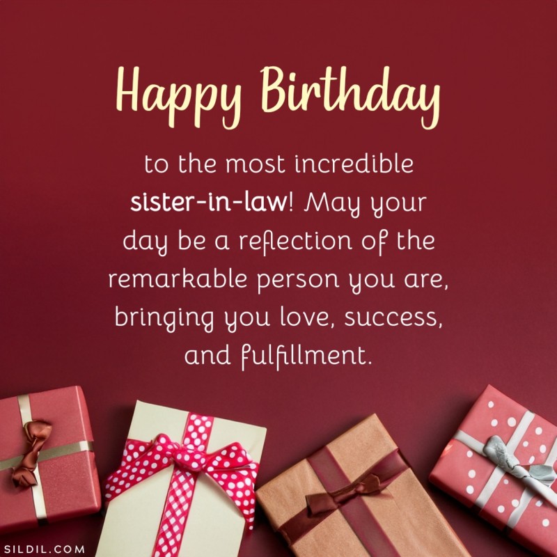 Happy Birthday Wishes for Sister-in-law