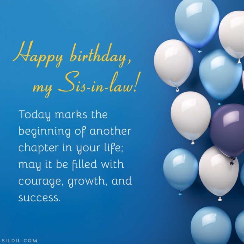 Inspirational Birthday Wishes for Sister in Law