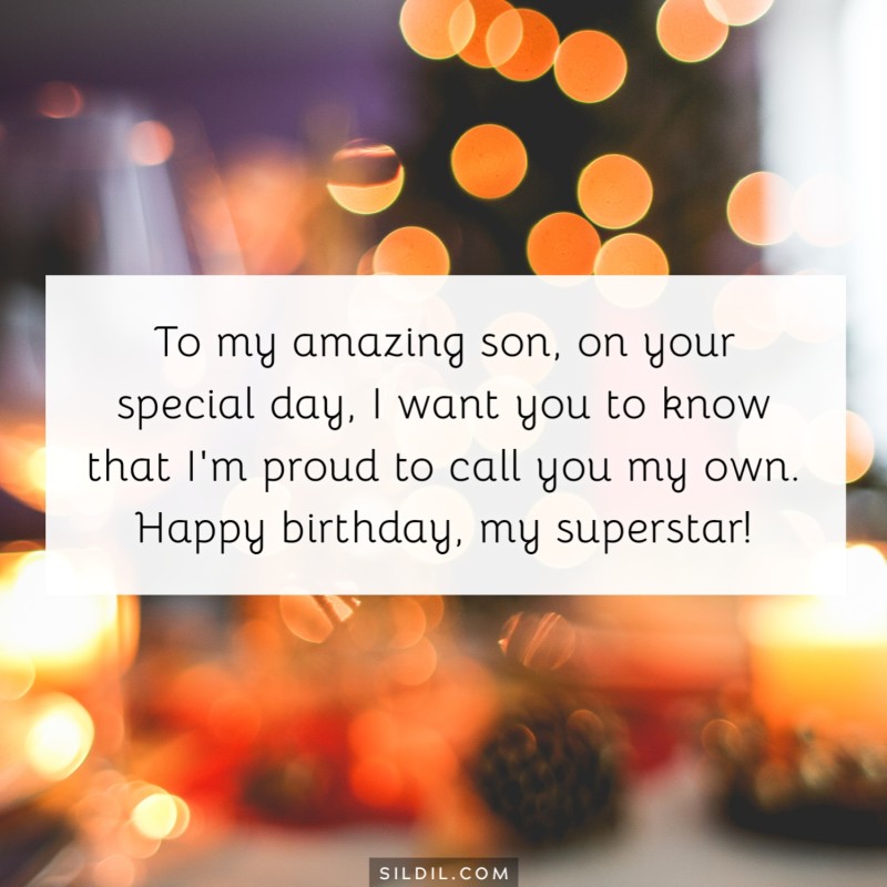Inspirational Birthday Wishes for Son