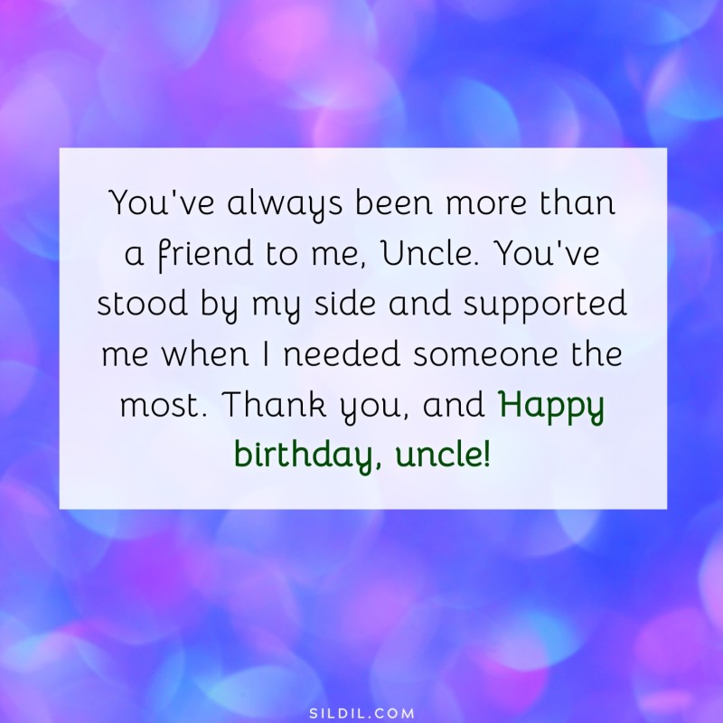 Heart Touching Birthday Wishes for Uncle
