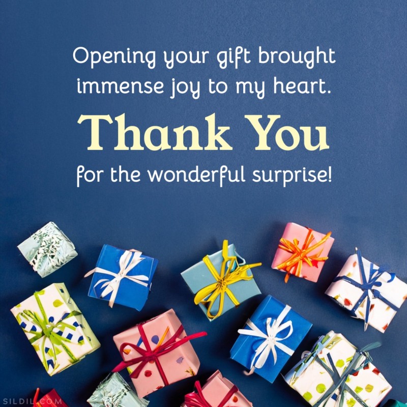 Thank You Message for Gift