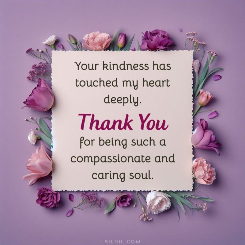 Thank You Message for Kindness