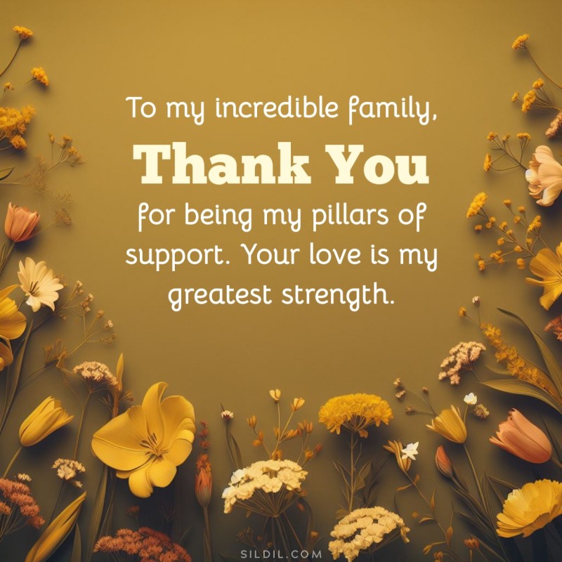 Thank You Messages for Family