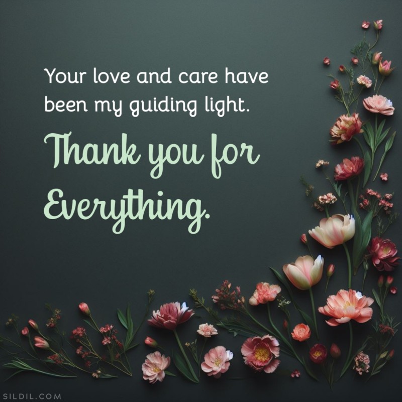 Thank You Messages for Love and Care