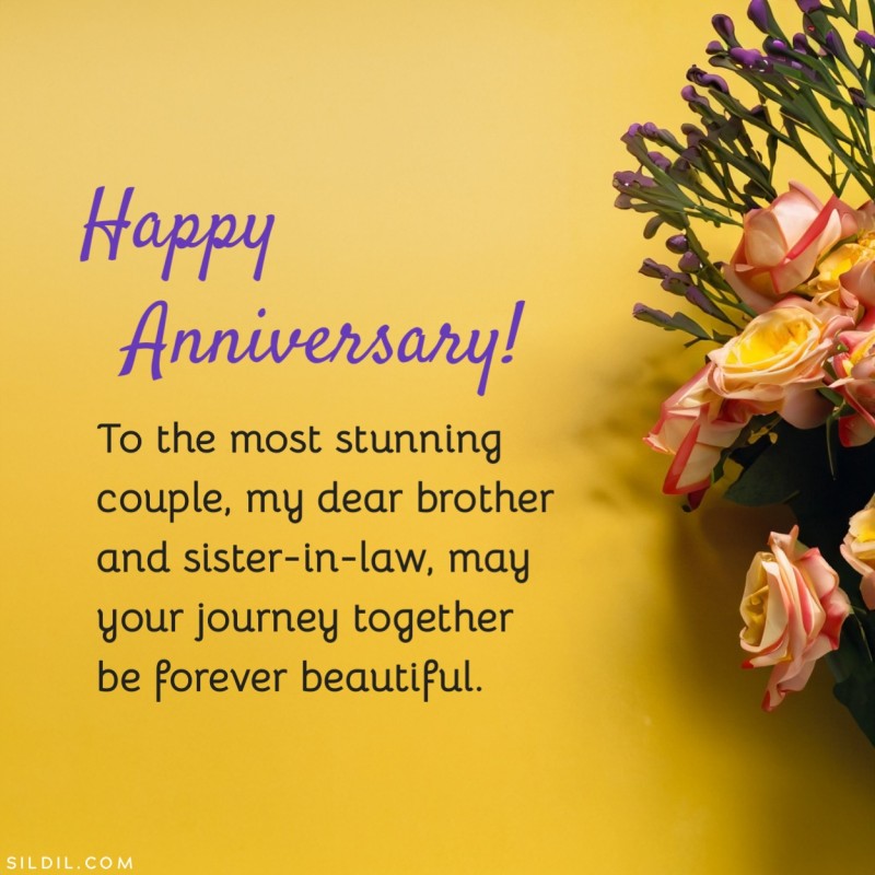 Wedding Anniversary Wishes & Messages for Brother