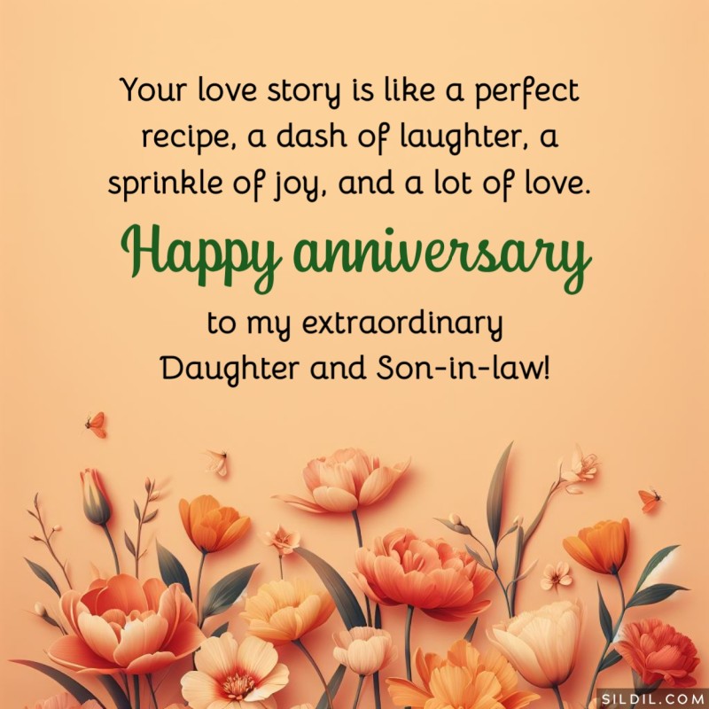Marriage Anniversary Greeting for Daughter and Son-in-law