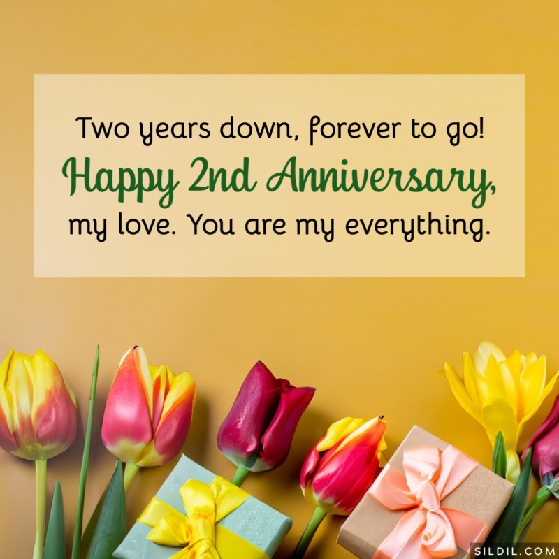 2nd Wedding Anniversary Wishes for Husband