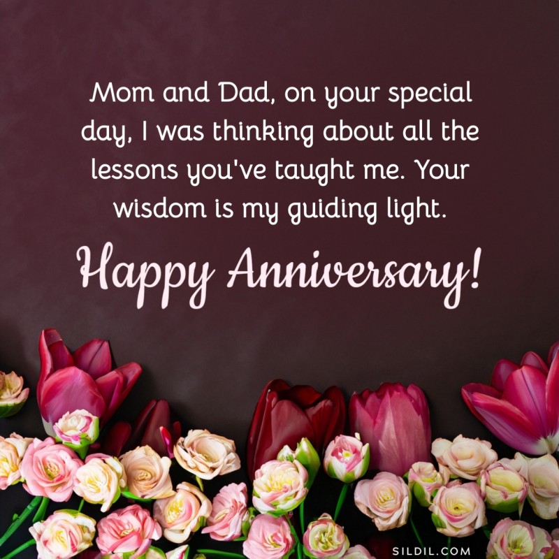 Anniversary Messages for Mom and Dad