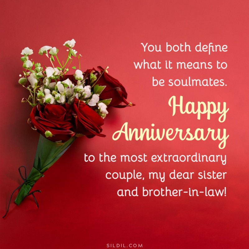 Wedding Anniversary Pictures for Sister and Brother-in-law
