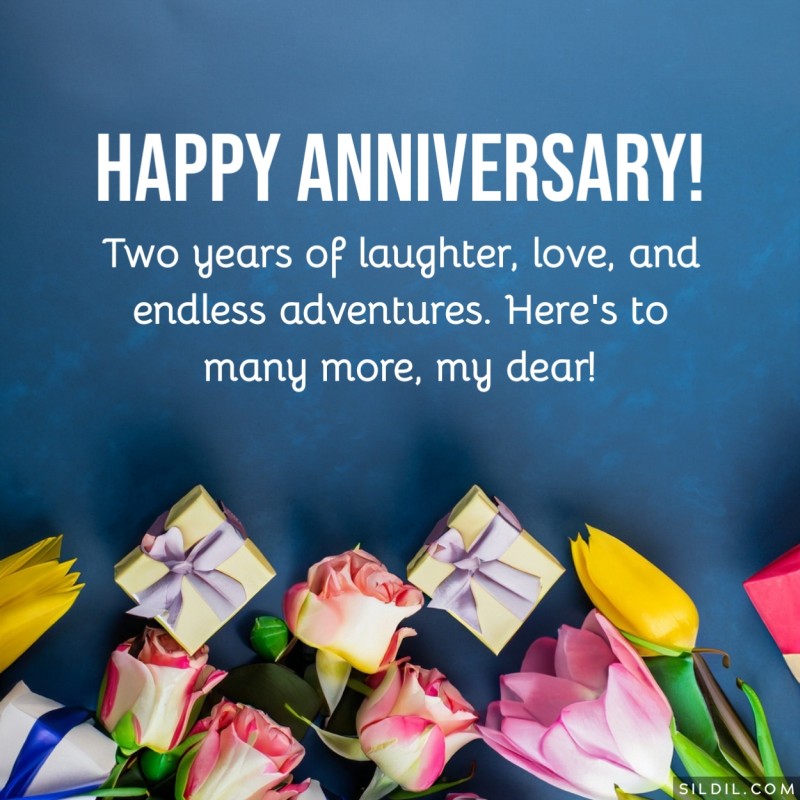 2nd Wedding Anniversary Wishes for Wife