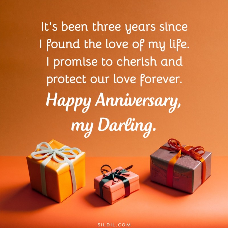 3rd Marriage Anniversary Quotes for Wife