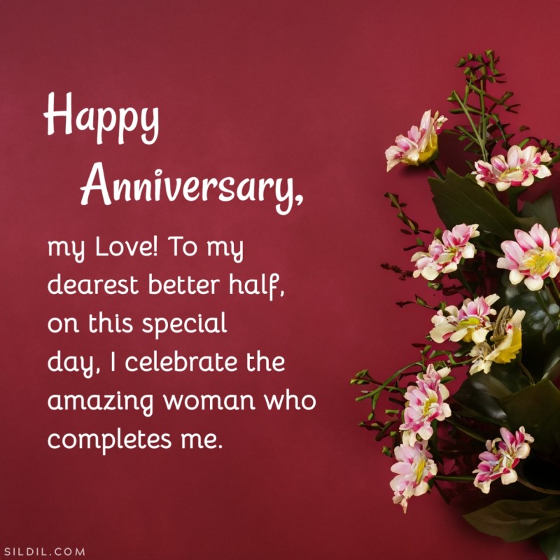 Happy Anniversary Wishes for Wife