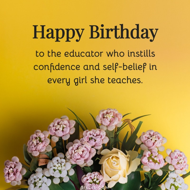 Birthday Wishes for Teacher Female