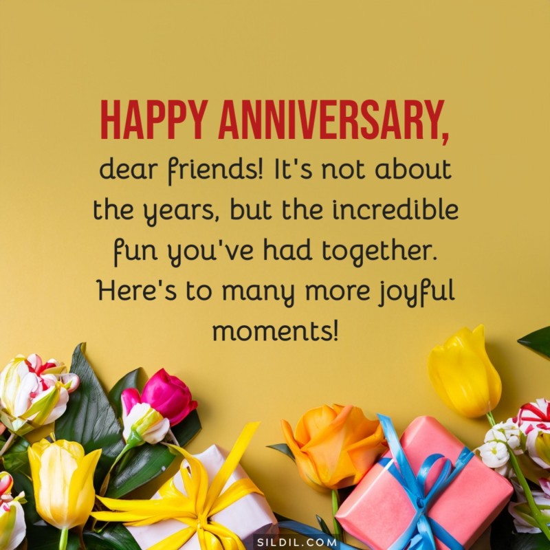 170+ Wedding Anniversary Wishes for Friends (Messages, Greetings, Quotes)